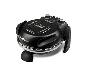 G3 Ferrari G10006 Pizza Express Delizia,Four à Pizza 1200 W, Thermostat Réglable jusqu’à 400°C, Cuit une Pizza Savoureuse en 5 min, Double Résistance, Livre de recettes et Spatules inclus - Noir