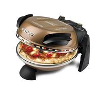 G3 Ferrari G10006 Pizza Exprimer Plaisir, Four Pizza, 1200 W, 400°C, Pierre Réfractaire (diamètre 31 cm), Minuteur 5', Livre de Recettes inclus, Cuivre