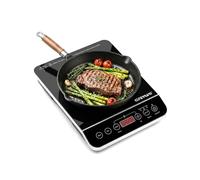 G3 Ferrari G10061 Plaque à Induction Seul "Énergie", 2000 W, Verre Tempéré, Noir/Gris Acier