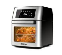 G3 Ferrari G10182, Friggisano EVO 15L, Friteuse à Air 15 Litres, 1700W, 10 Programmes, 40-200 degréC, Capacité XXL, Écran Digital, Livre de Recettes Inclus, Noir et Inox