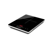 G3 Ferrari G10208 Energiko Plaque à Induction 2000W, Design Ultra-fin, Puissance Réglable, Minuteur, Affichage Digital, Verrouillage Sécurité, Noir et Gris Argenté