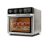 G3 Ferrari G10221 Four Air Fryer Multifonction 32 L, 2000 W, 5 Modes de Cuisson, 6 Résistances, Température Réglable jusqu’à 230°C, Écran avec Minuteur, Accessoires Inox sans BPA/PFOA, Noir-Argent