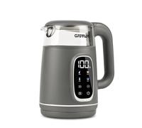 G3 Ferrari G10224 Bouilloire "Tisaniere Glass", 1,7 litre, 4 programmes, récipient en verre, corps anti-brûlure, résistance cachée, gris