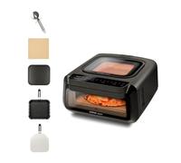 G3 Ferrari G10225 Krispy Four à pizza et Friteuse à air multifonction, 2100 W, 13 litres, Technologie HOBLO, Écran Tactile avec 18 Programmes, Jusqu’à 380 °C, Accessoires inclus, Noir.