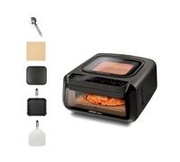 G3 Ferrari G10225 Krispy Four à pizza et Friteuse à air multifonction, 2100 W, 13 litres, Technologie HOBLO, Écran Tactile avec 18 Programmes, Jusqu’à 380 °C, Accessoires inclus, Noir.