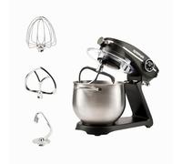 G3 Ferrari - G20137 Pastaio Elegance - Robot Pâtissier à Transmission Directe, 2300 W, Bol 8 L en Inox, Corps Métallique, 10 Vitesses, Écran Tactile, Accessoires Inclus