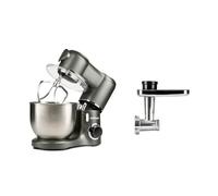 G3 Ferrari G20149 Robot Pâtissier Pastaio, 1800 Watt + G3 Ferrari G20114 Accessoire Hachoir à viande, Aluminium