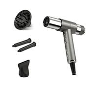 G3 Ferrari G30061 Monna Lisa Sèche-cheveux Brushless, Moteur BLDC, 2000 W, 3 Vitesses, Fonction Ionic Oxy-active, 110 000 tr/min, Diffuseur, Concentrateur et 2 Embouts Wave Design, Gris