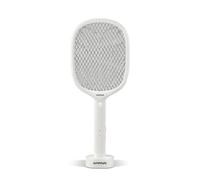 G3 Ferrari - G90048 Schianto, Raquette Anti-Moustiques à Haute Puissance, Rechargeable USB Type-C, Triple Grille, Lumière UV, Indicateur de Tension, Base de Support