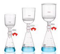 G3 laboratoire bunkers funnel filtration Kit laboratoire filtre sous vide unité de distillation avec entonnoir de filtration à noyau de sable et flacon conique (250ml)