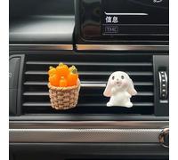 G3 Peachdésodorisant De Voiture Lapin Mignon,Clip D'aération,Diffuseur De Parfum,Ornement De Parfum,Tablette D'aromathérapie De Voiture,Saveur De Pêche Océanique