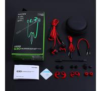 G30 PC Gaming Headset Gamer Computer cuffie Stereo Bass Noise Canceling grand Casque grand avec micro PK Razer Hammerhead V2 Pro-Rouge