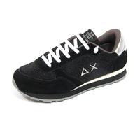 G3452 sneaker bimba girl SUN 68 black glitter suede/fabric shoes kids