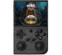 G350 Console de Jeu Portable, écran IPS de 3.5", 20 000 Jeux rétro avec Système Linux Open Source, Carte TF 64GB, Batterie 3200 mAh(Black)