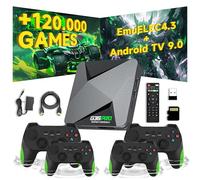 G36 Pro Console de Jeux Rétro Console retrogaming,120000+ Jeux 50+ émulateurs,EmuELEC 4.3 + Android 9.0 Système,Console Retro avec 4 Manettes sans Fil,Console de Jeux 4K HD Plug & Play pour TV (256G)