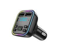 (G38) Kit mains libres pour voiture, compatible Bluetooth 5.0, transmetteur FM, modulateur MP3, lecteur audio