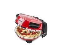 G3ferrari g10032 four compact électrique avec deux pierres refractables pour pizza rouge