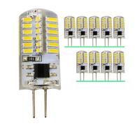 G4 4W Led Ampoule Blanc Chaud 2700k 300 Lumens AC 220V 230V 240V Non Dimmable Remplacer Ampoule Halogène,G4 Base Bi-Pin, Lustres de Salon, Cuisine 48 SMD 3014 angle de faisceau de 360 ° (10 pièces)