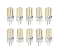 G4 G9 Ampoule 3W 5W AC 220V DC 12V Lampe À LED SMD2835 Projecteur Lustre Éclairage Remplacer Les Lampes Halogènes 10 Pièces,Blanc Chaud,15W-220V