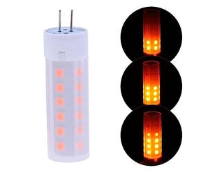 G4 Scintillement Flamme Effet frite LED Ampoule DC 12V 2W maïs lumière rétro décoration Lampe feu émulation Nuit Lampe maïs lumière