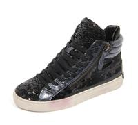G4252 sneaker bimba CRIME black/dark grey metallic velvet paillettes shoe kid