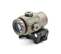 G43 Loupe micro grossissante x3 avec interrupteur sur le côté Montage QD rapide détachable pour la chasse (sable)