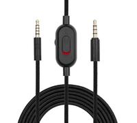 G433 Câble auxiliaire de rechange pour casque de jeu Logitech G433 / G233 / G Pro/G Pro X avec fonction muet et contrôle du volume sur PS5/PS4/Xbox One/PC 3,5 mm