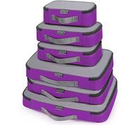 G4Free 3/6/7 Pièces Organisateur de Voyage Cube d'emballage Sac de Rangement pour Valise à Vêtements Différents Tailles des Cubes
