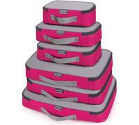 G4Free 3/6/7 Pièces Organisateur de Voyage Cube d'emballage Sac de Rangement pour Valise à Vêtements Différents Tailles des Cubes