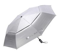 G4Free 42/46 Pouces Parapluie Pliant Parapluie de Voyage Protection UV UPF 50+ Coupe-Vent avec Revêtement Argenté pour Hommes Femmes