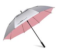 G4Free 62/68 Pouces Parapluie de Golf avec Protection UV à Ouverture Automatique Double Auvent et Grand Parapluie Coupe-vent Parasols Surdimensionnés