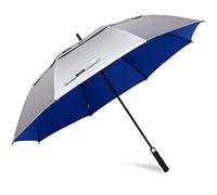 G4Free 62/68 Pouces Parapluie de Golf avec Protection UV à Ouverture Automatique Double Auvent et Grand Parapluie Coupe-vent Parasols Surdimensionnés