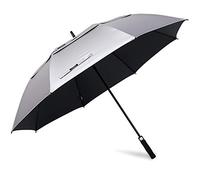 G4Free 62/68 Pouces Parapluie de Golf avec Protection UV à Ouverture Automatique Double Auvent et Grand Parapluie Coupe-Vent Parasols Surdimensionnés
