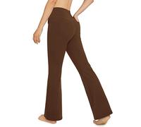 G4Free Pantalons de Yoga avec 4 Poches Style de Jean Legging Evasé Taille Haute Contrôle du Ventre Pantalon de Travail et Décontracté Petite/Régulier/Grand