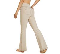 G4Free Pantalons de Yoga avec 4 Poches Style de Jean Legging Evasé Taille Haute Contrôle du Ventre Pantalon de Travail et Décontracté Petite/Régulier/Grand