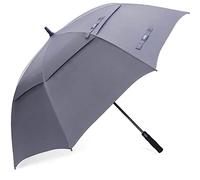 G4Free Parapluie de Golf 54/62 inch à Ouverture Automatique avec Double auvent Aéré Anti Vent Anti UV Robuste 8 Baleines pour Homme Femmme