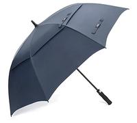 G4Free Parapluie de Golf 54/62 inch à Ouverture Automatique avec Double auvent Aéré Anti Vent Anti UV Robuste 8 Baleines pour Homme Femmme