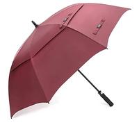 G4Free Parapluie de Golf 54/62 inch à Ouverture Automatique avec Double auvent Aéré Anti Vent Anti UV Robuste 8 Baleines pour Homme Femmme