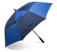 G4Free Parapluie de Golf 62 Pouces Ouverture Automatique Double Canopée Anti Vent Robuste 8 Baleines pour Homme Femme