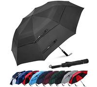 G4Free Parapluie de Golf 62 Pouces Pliant Grand Compact Coupe-Vent Ouverture Automatique pour Voyage Sport Homme Femme