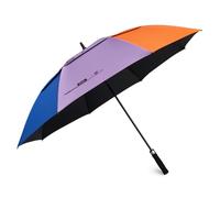 G4Free Parapluie de golf de 172,7 cm, protection UV, ouverture automatique, double toile surdimensionnée, coupe-vent, soleil, pluie, arc-en-ciel/noir