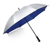 G4Free Parapluie de golf de 54/62 pouces - Revêtement argenté - Protection solaire - Grand parapluie coupe-vent imperméable - Ouverture automatique