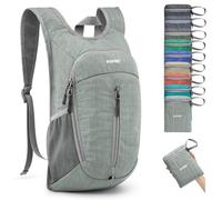 G4Free Petit sac à dos de randonnée léger et pliable de 10 l, gris, S
