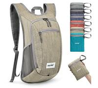 G4Free Petit sac à dos pliable 10/15 L léger et pliable Sac à dos de voyage en plein air Sac à bandoulière, beige, 10Liters