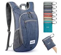 G4Free Petit sac à dos pliable léger 10 l Sac à dos Sac à dos Sac à dos de voyage randonnée Sac à bandoulière, noir foncé, 10Liters