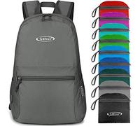 G4Free Petit sac à dos pliable ultraléger imperméable pour le camping, la randonnée, le cyclisme, homme et femme 20 l, Mise à jour grise, 20 Long