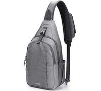 G4Free Sac à bandoulière unisexe (1 pièce), gris, L, Sacs à bandoulière