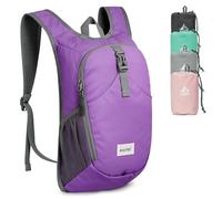 G4Free Sac à dos de randonnée 10 L, imperméable, léger, petit sac à bandoulière pliable, violet
