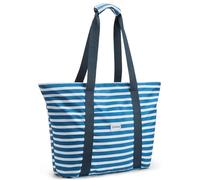 G4Free Sac de plage imperméable de 30L/50L pour femmes - Sac de sport, de gym, de shopping, à bandoulière - Sac fourre-tout de grande capacité - Sac de week-end décontracté, Bleu marine à rayures, 30L