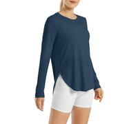 G4Free T-Shirt de Sport pour Femme UPF 50+ Protection UV à Manches Longues Séchage Rapide pour Les Mouvements Aquatiques Course à Pied Randonnée